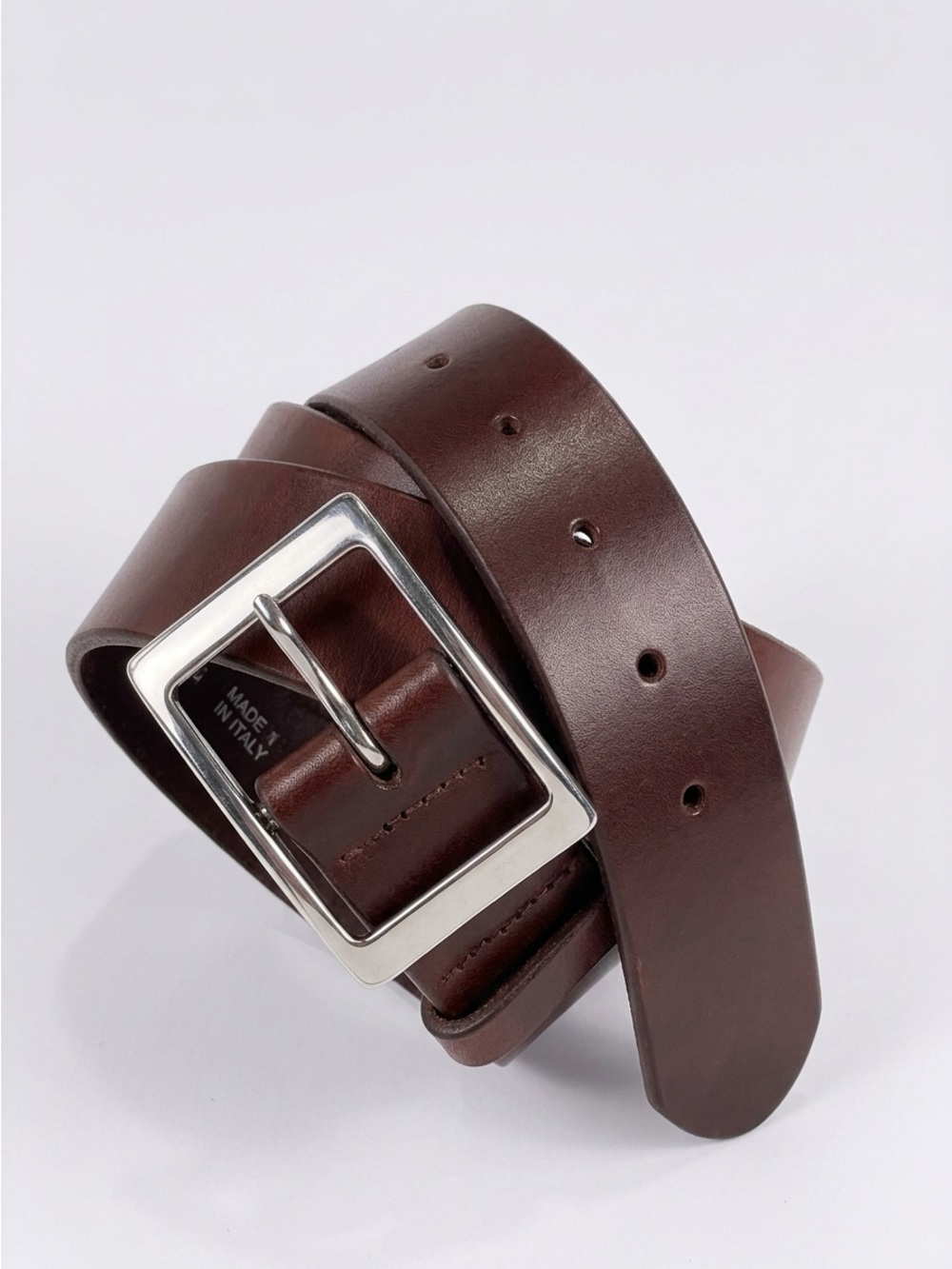Martin Dingman Belt Harness Buckle Bridle Leather Dark Brown Size 38